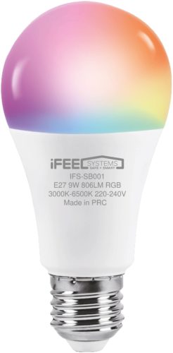 Умная лампочка iFEEL Globe Шар E27, RGB с Wi-Fi, Алисой - энергосберегающая: да