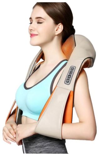 Универсальный массажер для шеи, плеч и спины MS-090 - вид массажа: вибрационный, роликовый