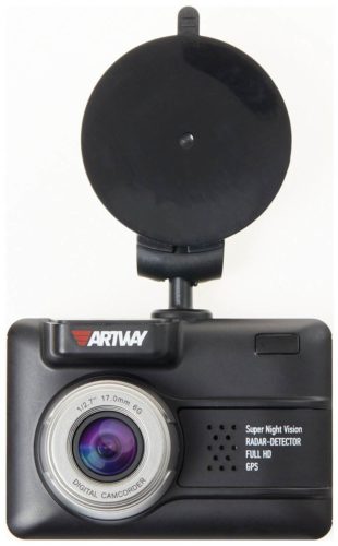 Видеорегистратор с радар-детектором Artway MD-105 COMBO 3 в 1 Compact - поддержка карт памяти: microSD (microSDHC)