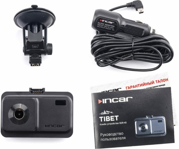 Видеорегистратор с радар-детектором INCAR SDR-40 Tibet, GPS - разрешение видео: 1920×1080 при 30 к/с