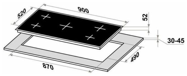 Электрическая варочная панель MAUNFELD CVCE905SMTBK - безопасность: защитное отключение конфорок, индикатор остаточного тепла, кнопка блокировки панели