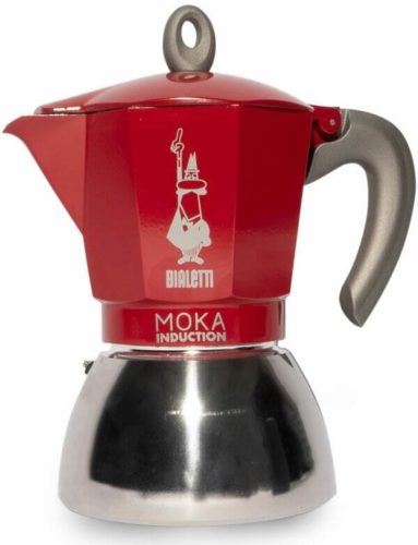 Гейзерная кофеварка Bialetti New Moka Induction, 280 мл, 280 мл, red