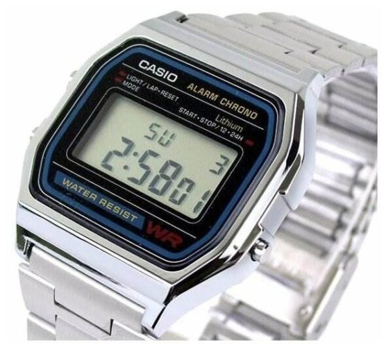 Японские наручные часы Casio A-158WA-1D - тип механизма: кварцевые