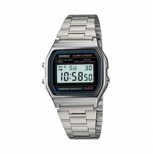 Японские наручные часы Casio A-158WA-1D - спортивные функции: секундомер, Snooze, Автоматический календарь