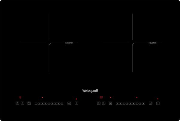 Индукционная варочная панель Weissgauff HI 412 H - общее количество конфорок: 2