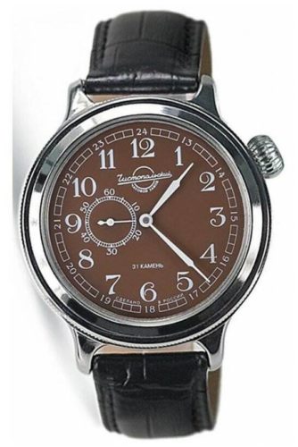 Российские часы Восток рем АПЗ 550934 Мужские - цвет товара: коричневый