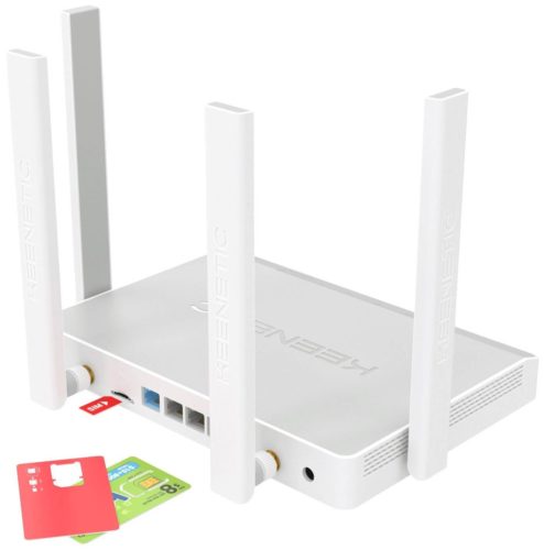 Wi-Fi роутер Keenetic Hero 4G KN-2310, белый - количество LAN-портов: 4