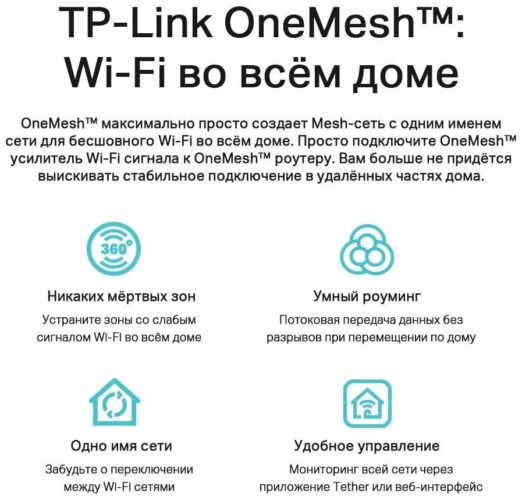 Wi-Fi роутер TP-LINK Archer C80 - функции и особенности: поддержка IPv6, поддержка Mesh Wi-Fi