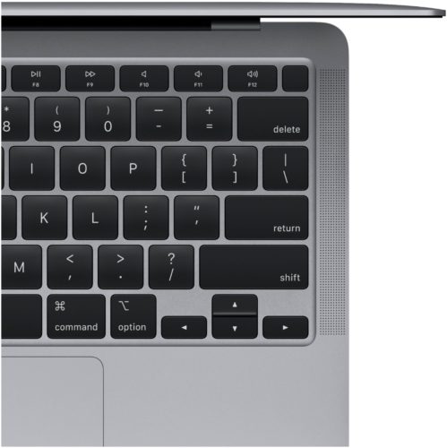 13.3" Ноутбук Apple MacBook Air 13 Late 2020 2560x1600, Apple M1 3.2 ГГц, RAM 8 ГБ, DDR4, SSD 256 ГБ, Apple graphics 7-core, macOS, MGN63SA/A, серый космос, английская раскладка - процессор: Apple M1 (8x3.20 ГГц)