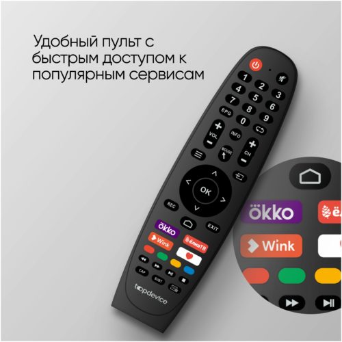 43" Телевизор TopDevice LE-43V4 2022 LED - платформа Smart TV: Android