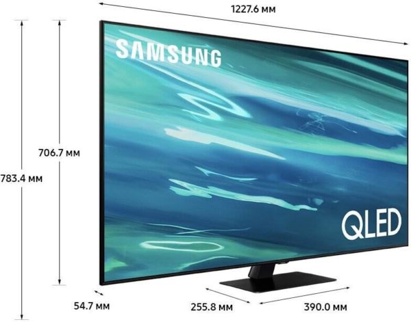 55" Телевизор Samsung QE55Q80AAU QLED, HDR, LED - форматы HDR: HDR10+