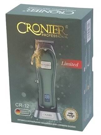 Машинка для стрижки Cronier CR-12, зеленый - питание: автономное