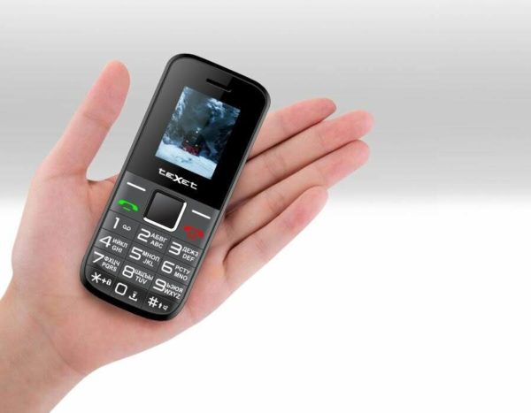 Мобильный телефон teXet TM-206 черный - стандарт связи: 2G