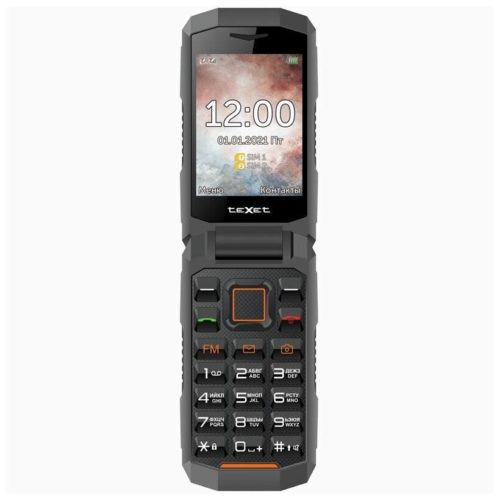 Мобильный телефон teXet TM-D411 черный - экран: 2.8" (320×240)