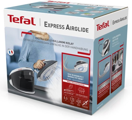 Парогенератор Tefal Express Airglide SV8020E1 белый/серый - максимальное давление: 6.6 бар