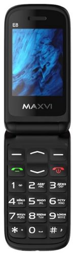 Телефон MAXVI E8, 2 SIM, красный - фото: одна камера, основная 1.3 МП
