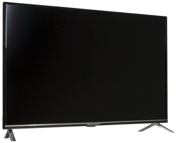Телевизор LED Hyundai 40" H-LED40BT3001 черный/серебристый FULL HD 60Hz DVB-T2 DVB-C DVB-S2 USB - разъемы и интерфейсы: AV-вход, USB Type-A x 2, вход HDMI x 3, композитный видеовход, слот CI/CI+