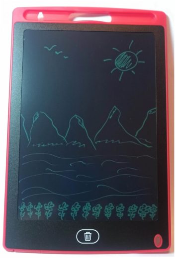 Графический планшет для заметок и рисования LCD Writing Tablet 8'5 со стилусом красный
