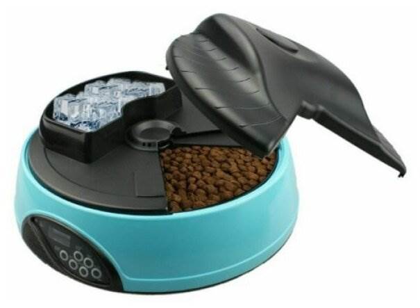 Кормушка Feed-Ex для кошек и собак PF1 2 л голубой/черный 2 л 1 32 см 12.5 см 32 см - материал: пластик
