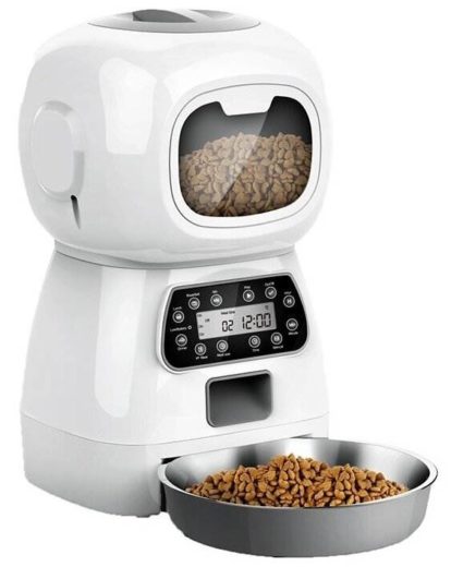 Умная автоматическая кормушка для сухого корма Робот с WI-Fi и приложением для смартфона ZOOWELL, миска для животных, 32*17*30