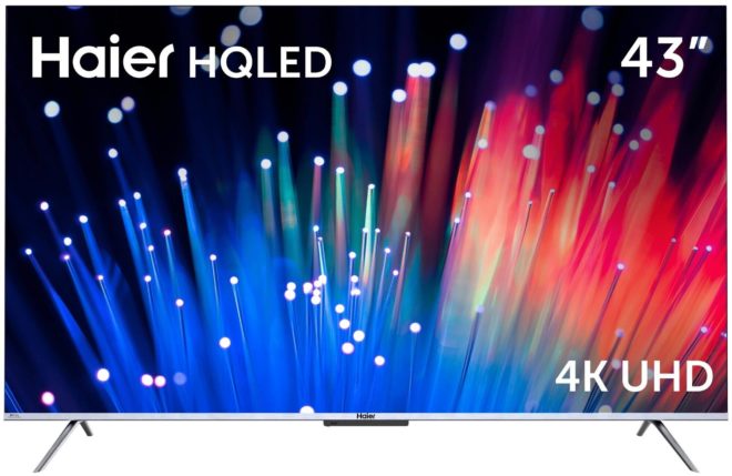 43" Телевизор Haier 43 Smart TV S3 HDR, LED, QLED