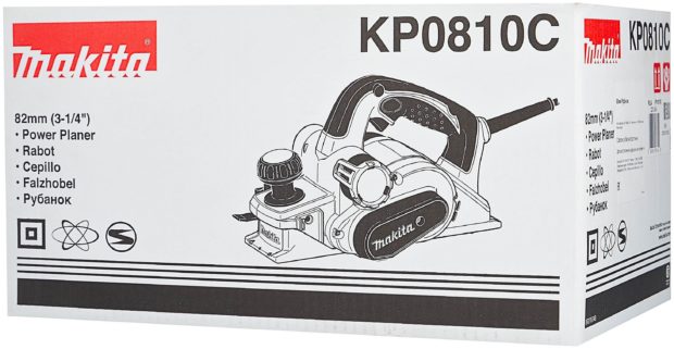 Сетевой электрорубанок Makita KP0810C, без аккумулятора, 1050 Вт