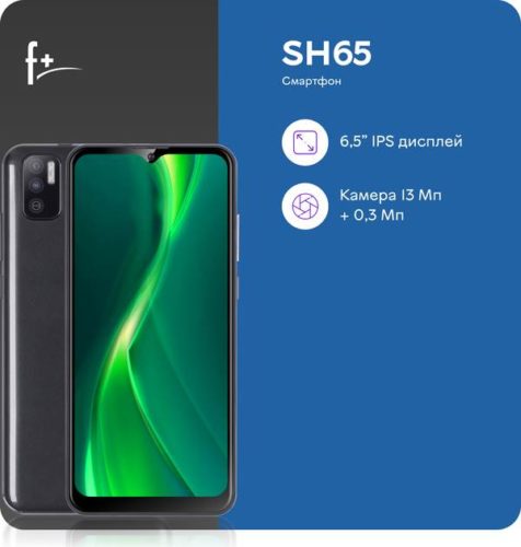 Смартфон F+ SH65 2/32 ГБ, 2 nano SIM, черный