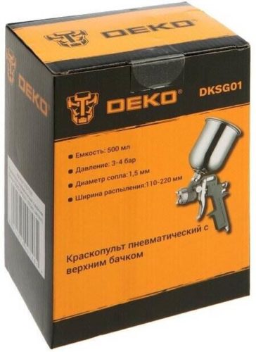 Краскопульт Deko DKSG01 (500 мл, металл)