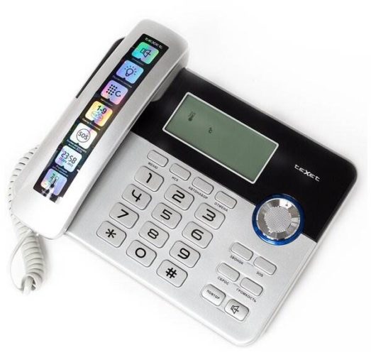 Проводной телефон TeXet TX-259 черный/серебристый
