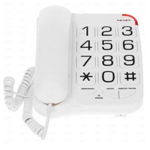 Texet Телефон TX-201 белый