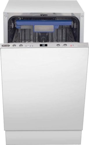 Встраиваемая посудомоечная машина DeLonghi DDW 06S Granate platinum, 45 см, 10 комплектов, Aqua Stop, 3 корзины, внутренняя LED-подсветка