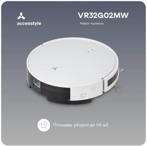 Робот-пылесос Accesstyle VR32G02MW сухая и влажная уборка, белый